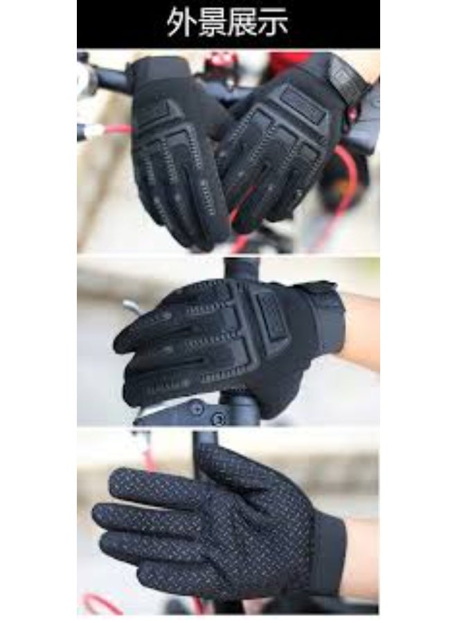 Imported full-finger grip gloves with strong knuckle protection. Breathable, anti-slip design for better control while riding. Suitable for motorcycles and scooters - Image 3